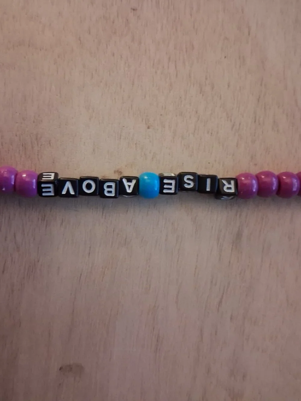 Handmade Rise Above Keychain | DV Survivor Gift | Purple Butterfly Awareness